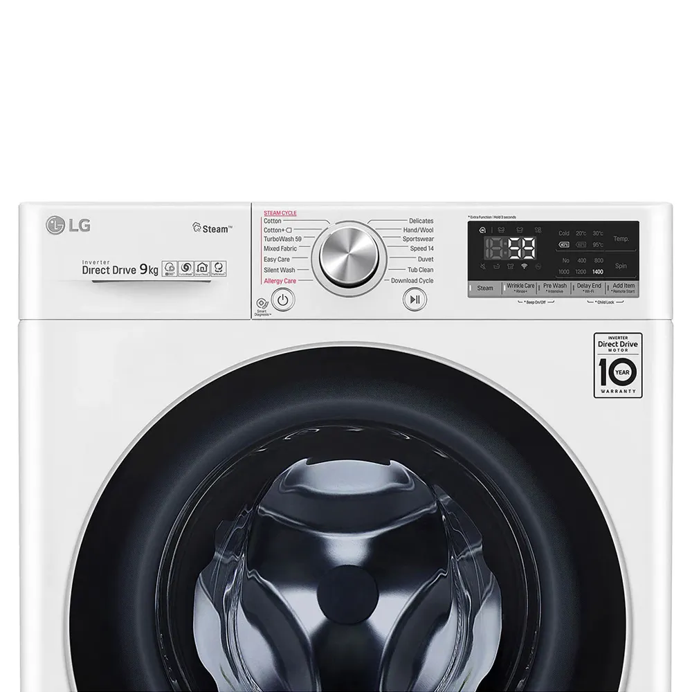 LG 9 kg with Steam,inverter ,Wi-Fi Enabled AI Direct Drive Technology Fully  Automatic Top Load Washing Machine with In-built Heater Black Price in  India - Buy LG 9 kg with Steam,inverter ,Wi-Fi