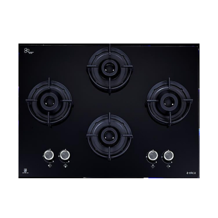Elica 4 Burner Toughened Glass Gas Stove