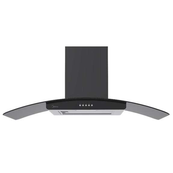 Midea 90 cm Curved Glass Chimney